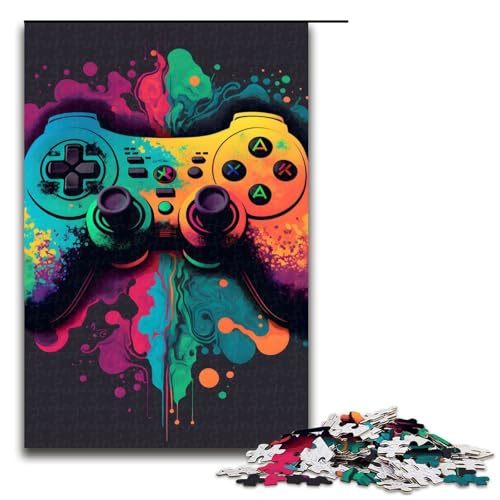 Puzzle 1000 Teile für Erwachsene, Gaming-Controller, Puzzles für Erwachsene, Holzpuzzle, lustiges Familienspielzeug, Größe 50 x 75 cm Puzzle 1000 Teile für Erwachsene, Gaming-Controller, Puzzles für Erwachsene, Holzpuzzle, lustiges Familienspielzeug, Größe 50 x 75 cm von LLONGKT