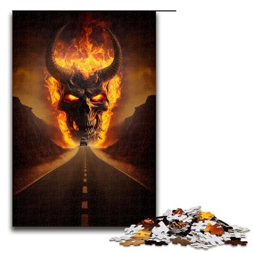 Puzzle 1000 Teile für Erwachsene, Höllendämonen, Lernspiel, Herausforderung, Spielzeug, Geschenk für Geburtstage, Größe 50 x 75 cm Puzzle 1000 Teile für Erwachsene, Höllendämonen, Lernspiel, Herausforderung, Spielzeug, Geschenk für Geburtstage, Größe 50 x 75 cm von LLONGKT