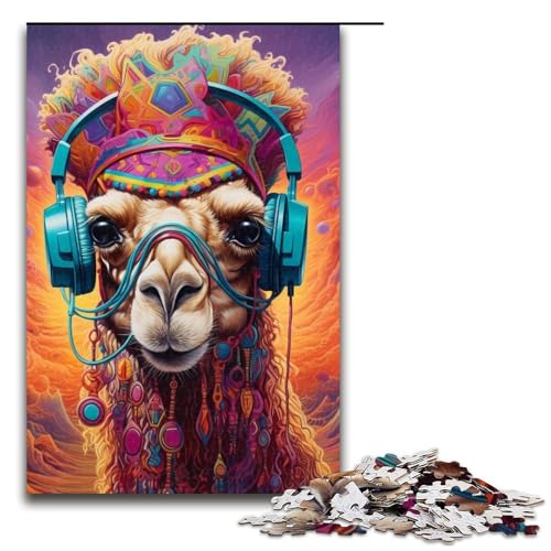 Puzzle 1000 Teile für Erwachsene, Kamel-Puzzles für Holzpuzzles, pädagogisches Spielzeug zum Stressabbau, Größe 50 x 75 cm Puzzle 1000 Teile für Erwachsene, Kamel-Puzzles für Holzpuzzles, pädagogisches Spielzeug zum Stressabbau, Größe 50 x 75 cm von LLONGKT
