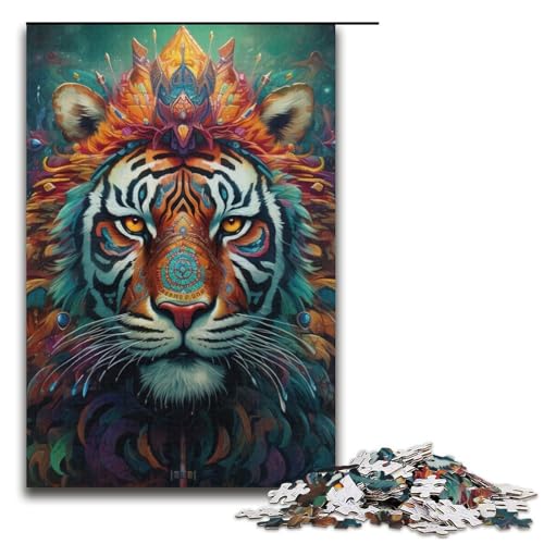 Puzzle 1000 Teile für Erwachsene, Königstiger, Lernspiel, Herausforderung, Spielzeug, Geschenk zum Geburtstag, Größe 38 x 26 cm Puzzle 1000 Teile für Erwachsene, Königstiger, Lernspiel, Herausforderung, Spielzeug, Geschenk zum Geburtstag, Größe 38 x 26 cm von LLONGKT