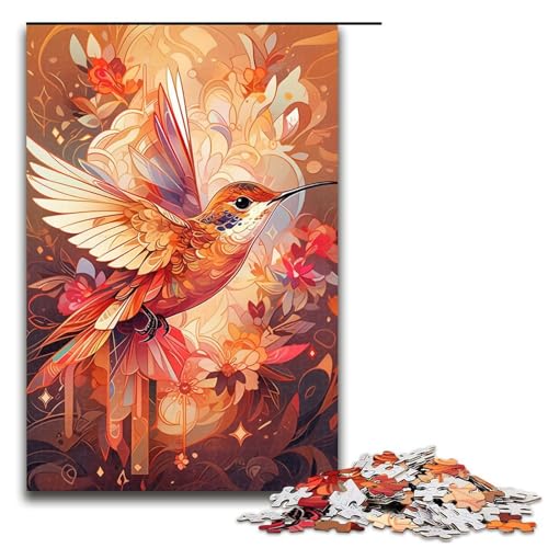 Puzzle 1000 Teile für Erwachsene, Kolibri-Puzzle, tolles Geschenk für Spiele (Größe 50 x 75 cm) von LLONGKT
