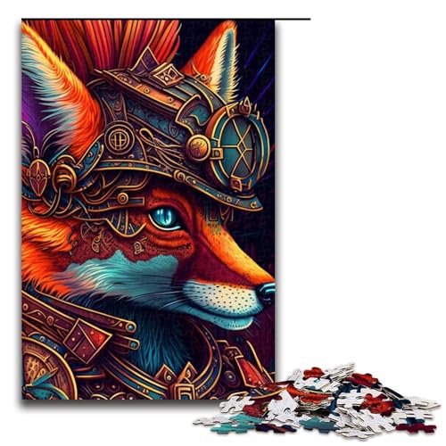 Puzzle 1000 Teile für Erwachsene, Kriegerfuchs, Puzzles für Holzpuzzles, pädagogisches Spielzeug zum Stressabbau, Größe 50 x 75 cm Puzzle 1000 Teile für Erwachsene, Kriegerfuchs, Puzzles für Holzpuzzles, pädagogisches Spielzeug zum Stressabbau, Größe 50 x 75 cm von LLONGKT