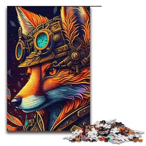 Puzzle 1000 Teile für Erwachsene, Kriegerfuchs, Puzzles für Papppuzzles, pädagogisches Spielzeug zum Stressabbau, Größe 38 x 26 cm von LLONGKT
