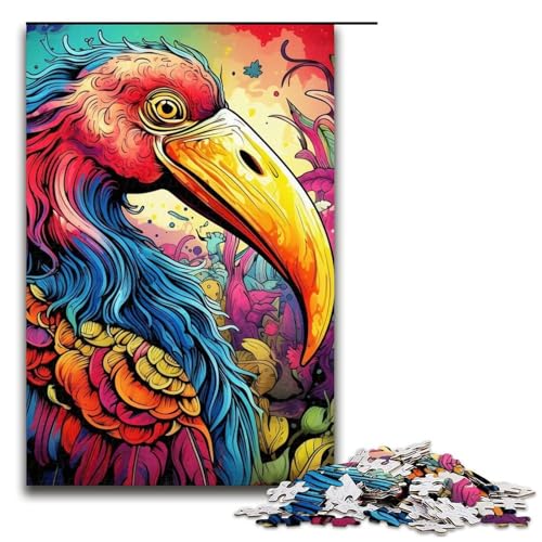 Puzzle 1000 Teile für Erwachsene, Kunst, psychedelisches Flamingo-Puzzle, Lernspiele, Weihnachts- und Geburtstagsgeschenke für Teenager ab 14 Jahren, Größe 50 x 75 cm Puzzle 1000 Teile für Erwachsene, Kunst, psychedelisches Flamingo-Puzzle, Lernspiele, Weihnachts- und Geburtstagsgeschenke für Teenager ab 14 Jahren, Größe 50 x 75 cm von LLONGKT