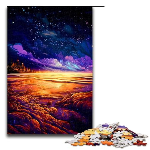 Puzzle 1000 Teile für Erwachsene, Landschaftspuzzle für Erwachsene, Familiendekoration, Größe 50 x 75 cm von LLONGKT