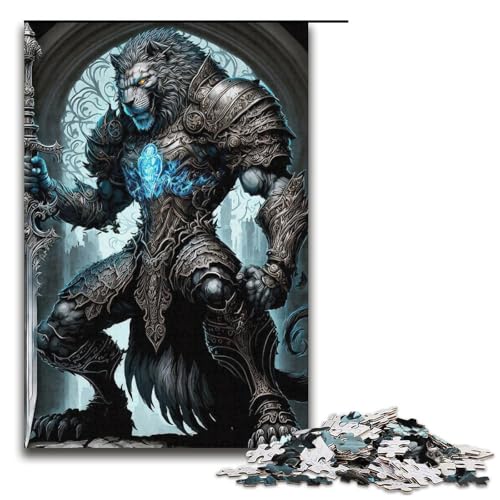 Puzzle 1000 Teile für Erwachsene, Löwen-Puzzle, Lernspiele, Weihnachts- und Geburtstagsgeschenke für Teenager ab 14 Jahren, Größe 38 x 26 cm Puzzle 1000 Teile für Erwachsene, Löwen-Puzzle, Lernspiele, Weihnachts- und Geburtstagsgeschenke für Teenager ab 14 Jahren, Größe 38 x 26 cm von LLONGKT