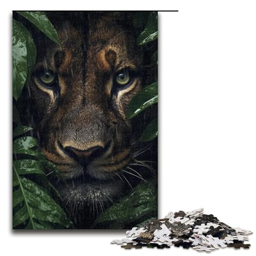 Puzzle 1000 Teile für Erwachsene, Löwen-Puzzles für Holzpuzzles, pädagogisches Spielzeug zum Stressabbau, Größe 50 x 75 cm Puzzle 1000 Teile für Erwachsene, Löwen-Puzzles für Holzpuzzles, pädagogisches Spielzeug zum Stressabbau, Größe 50 x 75 cm von LLONGKT
