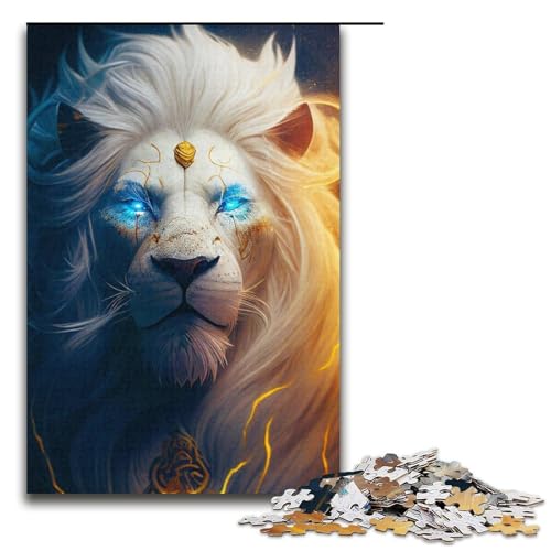 Puzzle 1000 Teile für Erwachsene, Löwen-Puzzles für Papppuzzles, pädagogisches Spielzeug zum Stressabbau, Größe 38 x 26 cm Puzzle 1000 Teile für Erwachsene, Löwen-Puzzles für Papppuzzles, pädagogisches Spielzeug zum Stressabbau, Größe 38 x 26 cm von LLONGKT