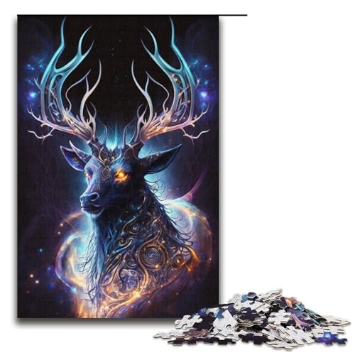 Puzzle 1000 Teile für Erwachsene, Löwen-Puzzles für Papppuzzles, pädagogisches Spielzeug zum Stressabbau, Größe 38 x 26 cm von LLONGKT