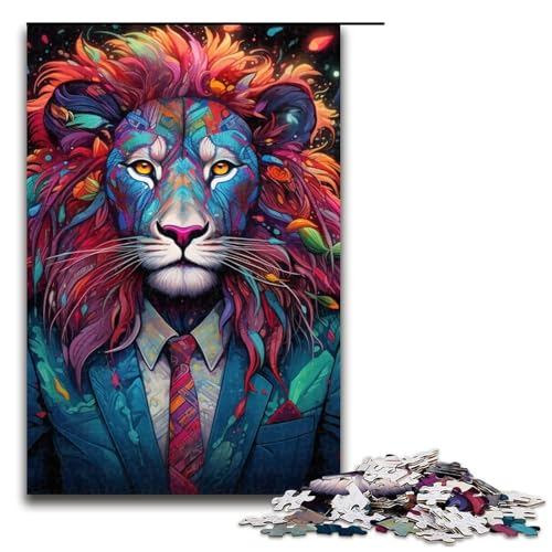 Puzzle 1000 Teile für Erwachsene, Löwenkostüm, Puzzle zum Stressabbau, Spielzeug, Weihnachtswunschliste mit Weihnachtsmann, Größe 50 x 75 cm Puzzle 1000 Teile für Erwachsene, Löwenkostüm, Puzzle zum Stressabbau, Spielzeug, Weihnachtswunschliste mit Weihnachtsmann, Größe 50 x 75 cm von LLONGKT