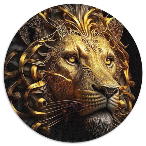 Puzzle 1000 Teile für Erwachsene, Mechanischer Tiger, Schwierige Puzzles für Erwachsene, Herausforderndes DIY-Denkspiel, Interaktive Familienaktivität (Größe 67,5 x 67,5 cm) von LLONGKT
