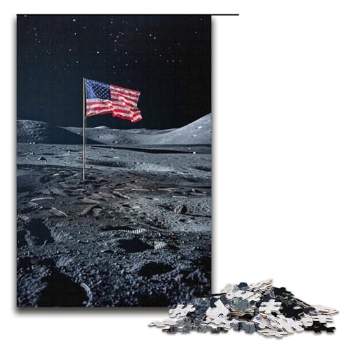 Puzzle 1000 Teile für Erwachsene, Mondoberflächen-Puzzle für Jugendliche ab 14 Jahren, Größe 38 x 26 cm von LLONGKT