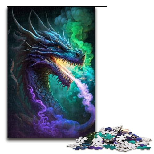 Puzzle 1000 Teile für Erwachsene, Mystery Cosmic Dragon, Puzzle für Teenager, Holzpuzzle, Familienaktivität, Größe 50 x 75 cm Puzzle 1000 Teile für Erwachsene, Mystery Cosmic Dragon, Puzzle für Teenager, Holzpuzzle, Familienaktivität, Größe 50 x 75 cm von LLONGKT