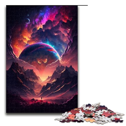 Puzzle 1000 Teile für Erwachsene, Mystischer Berggipfel, Puzzle für Erwachsene, Holzpuzzle als Geschenk, Größe 50 x 75 cm Puzzle 1000 Teile für Erwachsene, Mystischer Berggipfel, Puzzle für Erwachsene, Holzpuzzle als Geschenk, Größe 50 x 75 cm von LLONGKT