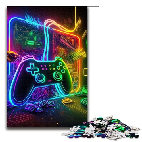 Puzzle 1000 Teile für Erwachsene, Neon-Spiel, Puzzle, Lernspiele, lustige Puzzles für Teenager ab 14 Jahren, Größe 50 x 75 cm Puzzle 1000 Teile für Erwachsene, Neon-Spiel, Puzzle, Lernspiele, lustige Puzzles für Teenager ab 14 Jahren, Größe 50 x 75 cm von LLONGKT