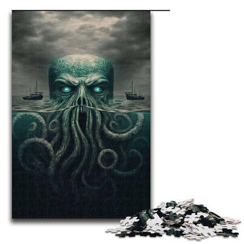 Puzzle 1000 Teile für Erwachsene, Oktopus-Puzzle für Jugendliche ab 14 Jahren, Größe 50 x 75 cm von LLONGKT