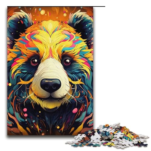 Puzzle 1000 Teile für Erwachsene, Panda-Tierpuzzle, Wanddekoration, Familienspiel, Stressabbau, schwierige Herausforderung, Puzzlegröße 38 x 26 cm Puzzle 1000 Teile für Erwachsene, Panda-Tierpuzzle, Wanddekoration, Familienspiel, Stressabbau, schwierige Herausforderung, Puzzlegröße 38 x 26 cm von LLONGKT