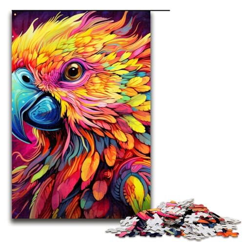 Puzzle 1000 Teile für Erwachsene, Papagei, Dekomprimieren, intellektuelles Lernspielzeug, Heimkunstdekor, Größe 50 x 75 cm Puzzle 1000 Teile für Erwachsene, Papagei, Dekomprimieren, intellektuelles Lernspielzeug, Heimkunstdekor, Größe 50 x 75 cm von LLONGKT