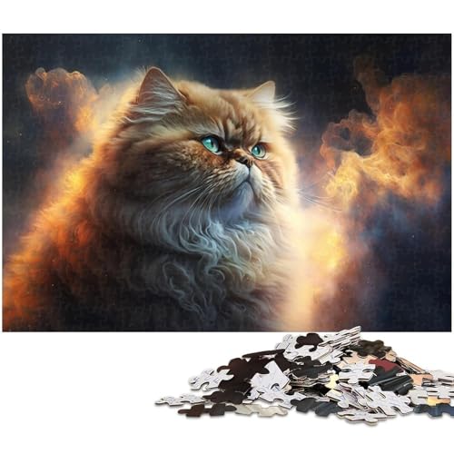 Puzzle 1000 Teile für Erwachsene, Perserkatze, Nebel-Puzzle, Mitmachspiel, Weihnachtspuzzle, Geschenke für Teenager ab 14 Jahren, Größe 50 x 75 cm Puzzle 1000 Teile für Erwachsene, Perserkatze, Nebel-Puzzle, Mitmachspiel, Weihnachtspuzzle, Geschenke für Teenager ab 14 Jahren, Größe 50 x 75 cm von LLONGKT
