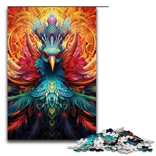 Puzzle 1000 Teile für Erwachsene, Pfau, Lernspiel, Herausforderung, Spielzeug, Geschenk für Geburtstage, Größe 50 x 75 cm Puzzle 1000 Teile für Erwachsene, Pfau, Lernspiel, Herausforderung, Spielzeug, Geschenk für Geburtstage, Größe 50 x 75 cm von LLONGKT