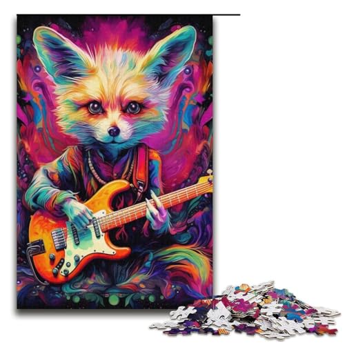Puzzle 1000 Teile für Erwachsene, Psychedelic Fox, Lernspiel, Herausforderung, Spielzeug, Geschenk für Geburtstage, Größe 38 x 26 cm Puzzle 1000 Teile für Erwachsene, Psychedelic Fox, Lernspiel, Herausforderung, Spielzeug, Geschenk für Geburtstage, Größe 38 x 26 cm von LLONGKT