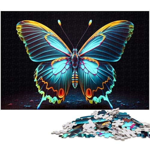 Puzzle 1000 Teile für Erwachsene, Schmetterlings-Puzzle, Stressabbau-Spielzeug, Weihnachtswunschliste mit Weihnachtsmann, Größe 50 x 75 cm Puzzle 1000 Teile für Erwachsene, Schmetterlings-Puzzle, Stressabbau-Spielzeug, Weihnachtswunschliste mit Weihnachtsmann, Größe 50 x 75 cm von LLONGKT