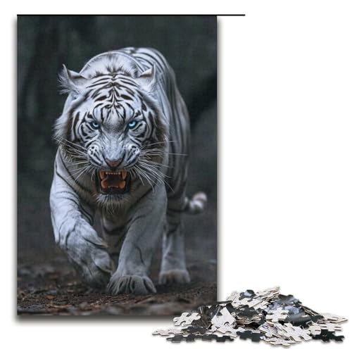 Puzzle 1000 Teile für Erwachsene, Silent Tigers Puzzle, Lernspiele, tolle Geschenke und Spielzeuge für Teenager ab 14 Jahren, Größe 38 x 26 cm von LLONGKT