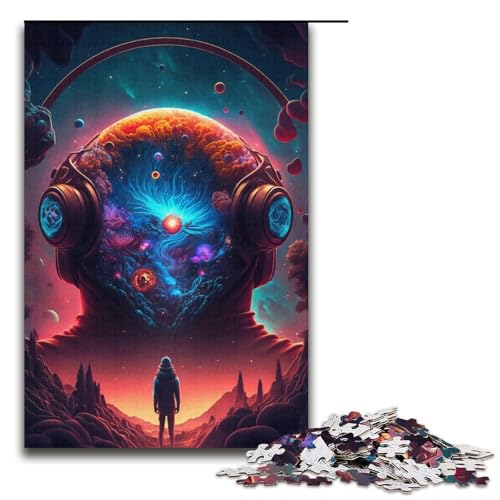 Puzzle 1000 Teile für Erwachsene, Singularity-Puzzle für Erwachsene, Kartonpuzzle, Lernspiele, Größe 38 x 26 cm von LLONGKT
