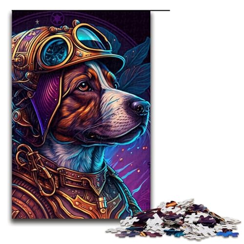 Puzzle 1000 Teile für Erwachsene, Steampunk-Hunde-Puzzle, anspruchsvoll zu vervollständigen, Aber lustig und humorvoll, Größe 50 x 75 cm Puzzle 1000 Teile für Erwachsene, Steampunk-Hunde-Puzzle, anspruchsvoll zu vervollständigen, Aber lustig und humorvoll, Größe 50 x 75 cm von LLONGKT