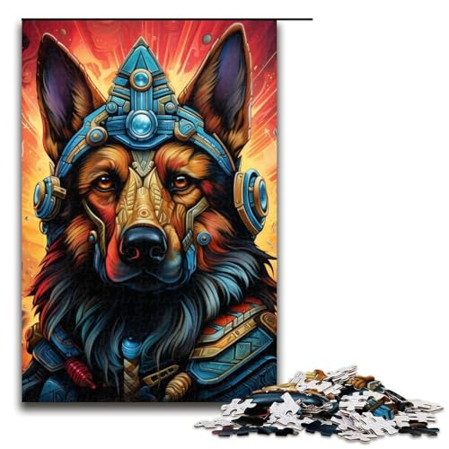 Puzzle 1000 Teile für Erwachsene, Steampunk-Schäferhund-Bär, lustige Spiele, Herausforderung für die Gehirnintelligenz, süchtig machendes Spielzeug, Größe 50 x 75 cm Puzzle 1000 Teile für Erwachsene, Steampunk-Schäferhund-Bär, lustige Spiele, Herausforderung für die Gehirnintelligenz, süchtig machendes Spielzeug, Größe 50 x 75 cm von LLONGKT