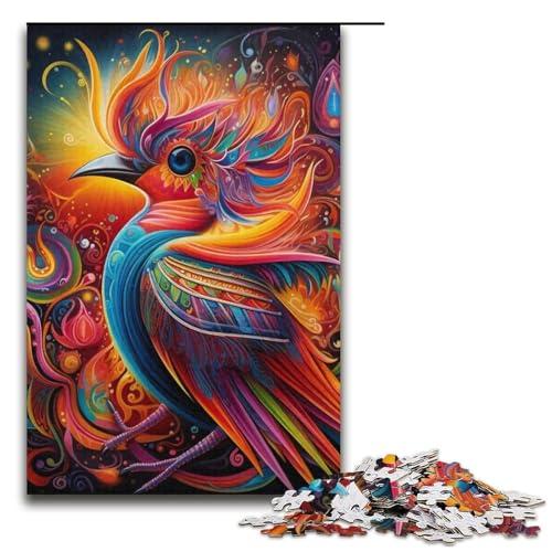 Puzzle 1000 Teile für Erwachsene, Tier-Pappspecht, Dekomprimieren, intellektuelles Lernspielzeug, Heimkunstdekor, Größe 38 x 26 cm von LLONGKT