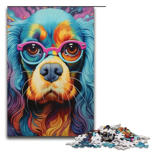 Puzzle 1000 Teile für Erwachsene, Tier- und Hundepuzzles für Papppuzzles, pädagogisches Spielzeug zum Stressabbau, Größe 38 x 26 cm Puzzle 1000 Teile für Erwachsene, Tier- und Hundepuzzles für Papppuzzles, pädagogisches Spielzeug zum Stressabbau, Größe 38 x 26 cm von LLONGKT