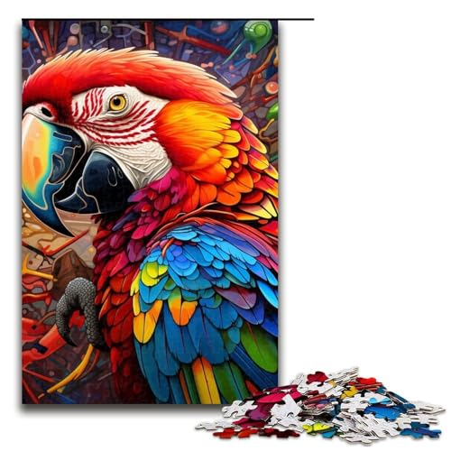 Puzzle 1000 Teile für Erwachsene, Tiere, Vögel, Papageien, Dekomprimieren, intellektuelles Lernspielzeug, Geschenk für Geburtstage, Größe 50 x 75 cm Puzzle 1000 Teile für Erwachsene, Tiere, Vögel, Papageien, Dekomprimieren, intellektuelles Lernspielzeug, Geschenk für Geburtstage, Größe 50 x 75 cm von LLONGKT