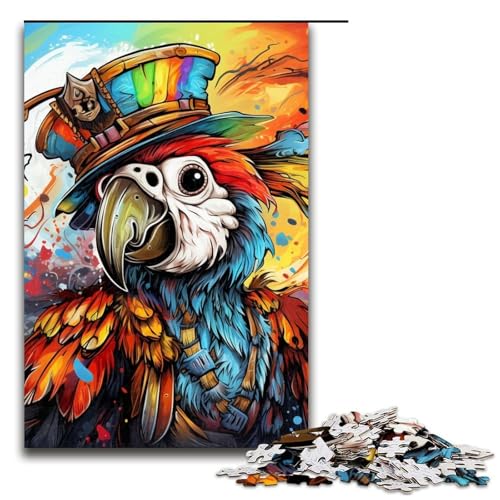 Puzzle 1000 Teile für Erwachsene, Tiere, Vögel, Papageien, Puzzles für Holzpuzzles, pädagogisches Spielzeug zum Stressabbau, Größe 50 x 75 cm Puzzle 1000 Teile für Erwachsene, Tiere, Vögel, Papageien, Puzzles für Holzpuzzles, pädagogisches Spielzeug zum Stressabbau, Größe 50 x 75 cm von LLONGKT