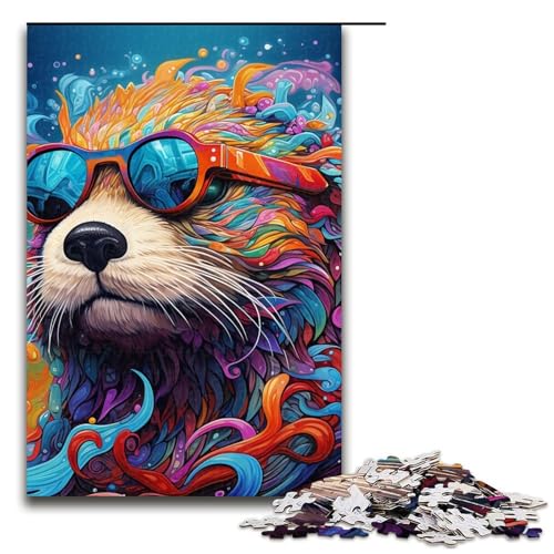Puzzle 1000 Teile für Erwachsene, Tierotter, Lernspiel, Herausforderung, Spielzeug, Geschenk für Geburtstage, Größe 50 x 75 cm Puzzle 1000 Teile für Erwachsene, Tierotter, Lernspiel, Herausforderung, Spielzeug, Geschenk für Geburtstage, Größe 50 x 75 cm von LLONGKT
