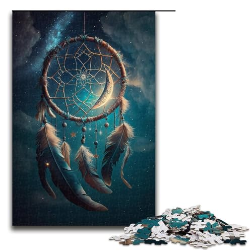 Puzzle 1000 Teile für Erwachsene, Traumfänger-Puzzle für Erwachsene, Holzpuzzle als Geschenk, Größe 50 x 75 cm Puzzle 1000 Teile für Erwachsene, Traumfänger-Puzzle für Erwachsene, Holzpuzzle als Geschenk, Größe 50 x 75 cm von LLONGKT