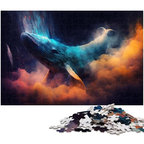 Puzzle 1000 Teile für Erwachsene, Wal-Puzzle, Lernspiele, Größe 50 x 75 cm von LLONGKT