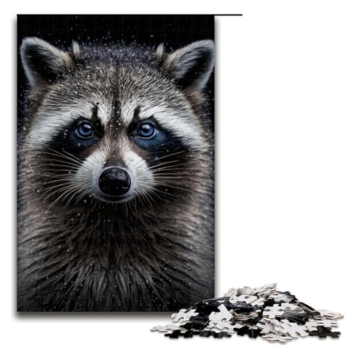 Puzzle 1000 Teile für Erwachsene, Waschbär-Puzzle für Teenager, Holzpuzzle, Familienaktivität, Größe 50 x 75 cm Puzzle 1000 Teile für Erwachsene, Waschbär-Puzzle für Teenager, Holzpuzzle, Familienaktivität, Größe 50 x 75 cm von LLONGKT