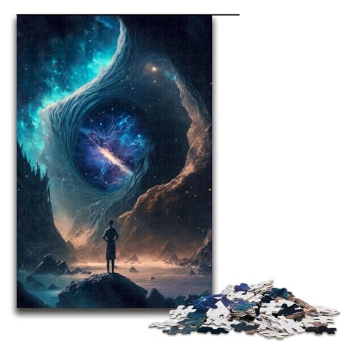 Puzzle 1000 Teile für Erwachsene, Weltraumbeobachter-Puzzle für Jugendliche ab 14 Jahren, Größe 50 x 75 cm von LLONGKT