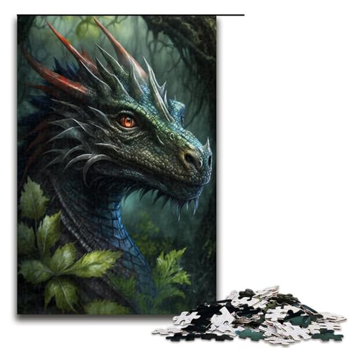 Puzzle 1000 Teile für Erwachsene, Weltraumdrache, tolles Geschenk für Spiele (Größe 50 x 75 cm) von LLONGKT