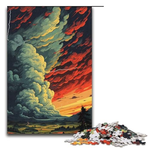 Puzzle 1000 Teile für Erwachsene, Wolkenmalerei, Lernspiel, Herausforderung, Spielzeug, Geschenk zum Geburtstag, Größe 38 x 26 cm Puzzle 1000 Teile für Erwachsene, Wolkenmalerei, Lernspiel, Herausforderung, Spielzeug, Geschenk zum Geburtstag, Größe 38 x 26 cm von LLONGKT