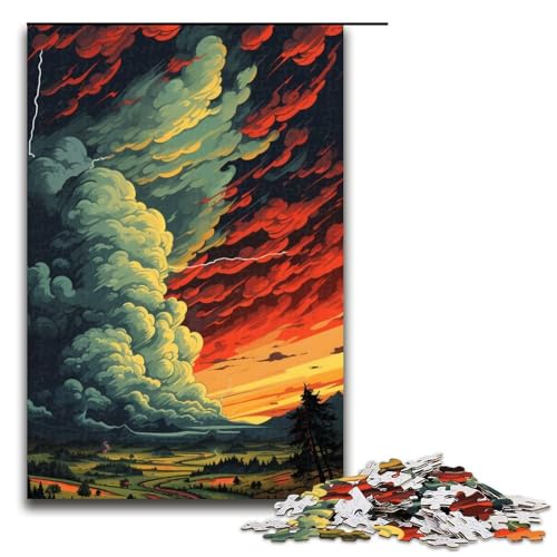 Puzzle 1000 Teile für Erwachsene, Wolkenmalerei, Puzzles zum Stressabbau, Spielzeug, Weihnachtswunschliste mit Weihnachtsmann, Größe 50 x 75 cm Puzzle 1000 Teile für Erwachsene, Wolkenmalerei, Puzzles zum Stressabbau, Spielzeug, Weihnachtswunschliste mit Weihnachtsmann, Größe 50 x 75 cm von LLONGKT