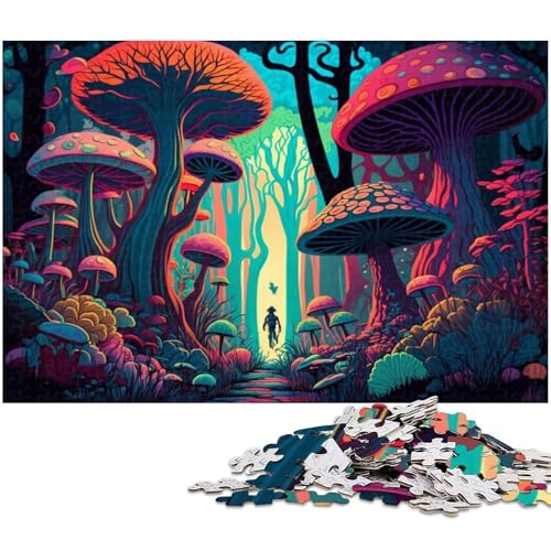 Puzzle 1000 Teile für Erwachsene, Zauberpilze, Lernspiel, Herausforderung, Spielzeug, Geschenk für Geburtstage, Größe 38 x 26 cm Puzzle 1000 Teile für Erwachsene, Zauberpilze, Lernspiel, Herausforderung, Spielzeug, Geschenk für Geburtstage, Größe 38 x 26 cm von LLONGKT