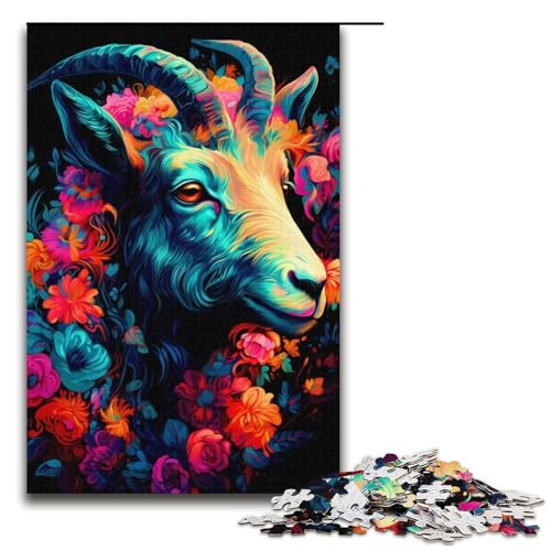 Puzzle 1000 Teile für Erwachsene, Ziegenpuzzle, Lernspiele, lustige Puzzles für Teenager ab 14 Jahren, Größe 38 x 26 cm Puzzle 1000 Teile für Erwachsene, Ziegenpuzzle, Lernspiele, lustige Puzzles für Teenager ab 14 Jahren, Größe 38 x 26 cm von LLONGKT