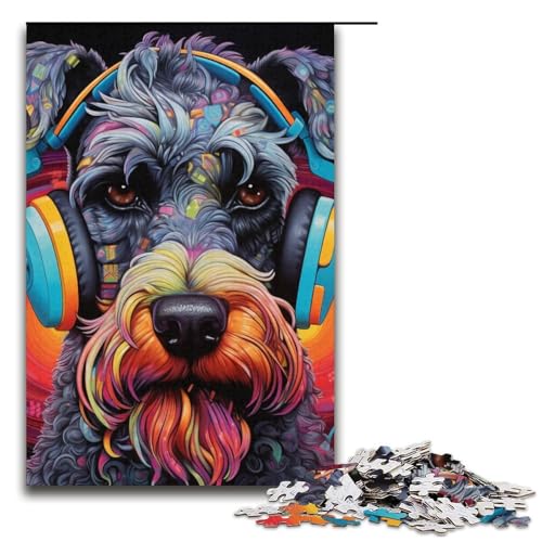 Puzzle 1000 Teile für Erwachsene, buntes Eichhörnchen-Puzzle für Papppuzzles, pädagogisches Spielzeug zum Stressabbau, Größe 38 x 26 cm von LLONGKT