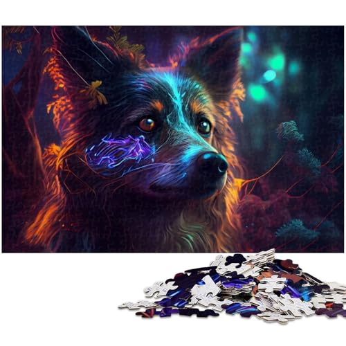 Puzzle 1000 Teile für Erwachsene, buntes Hunde-Puzzle, Geschenkideen, geeignet für und Teenager ab 14 Jahren, Größe 50 x 75 cm Puzzle 1000 Teile für Erwachsene, buntes Hunde-Puzzle, Geschenkideen, geeignet für und Teenager ab 14 Jahren, Größe 50 x 75 cm von LLONGKT