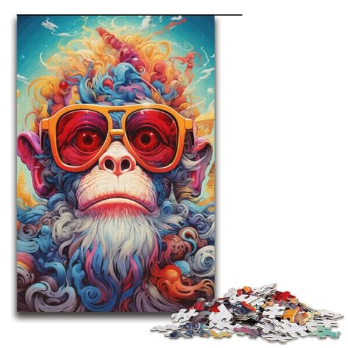 Puzzle 1000 Teile für Erwachsene Affenpuzzle für Erwachsene Kartonpuzzle Lernspiel Größe 38x26cm Puzzle 1000 Teile für Erwachsene Affenpuzzle für Erwachsene Kartonpuzzle Lernspiel Größe 38x26cm von LLONGKT