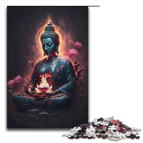 Puzzle 1000 Teile für Erwachsene Buddha-Puzzles für Erwachsene, Papppuzzles, Lernspiel, Herausforderungsspielzeug, Größe 38 x 26 cm Puzzle 1000 Teile für Erwachsene Buddha-Puzzles für Erwachsene, Papppuzzles, Lernspiel, Herausforderungsspielzeug, Größe 38 x 26 cm von LLONGKT