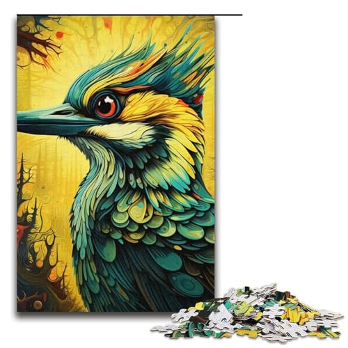 Puzzle 1000 Teile für Erwachsene Buntes cardboardpecker Puzzle Lernspiele Lernspiel für Geburtstag, Weihnachten Größe 38x26cm von LLONGKT