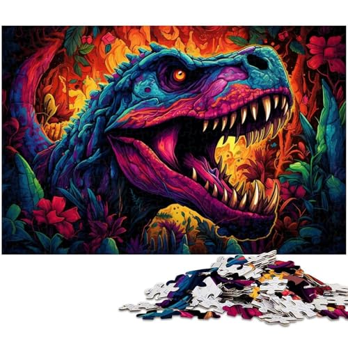 Puzzle 1000 Teile für Erwachsene Dinosaurier-Puzzles für Erwachsene Holzpuzzle Herausforderndes Spiel Größe 50x75cm Puzzle 1000 Teile für Erwachsene Dinosaurier-Puzzles für Erwachsene Holzpuzzle Herausforderndes Spiel Größe 50x75cm von LLONGKT